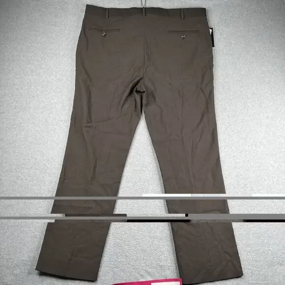 Roundtree & Yorke Travel Smart Pants Trousures Classic Fti Flat Front 42x32 New - Picture 13 of 14